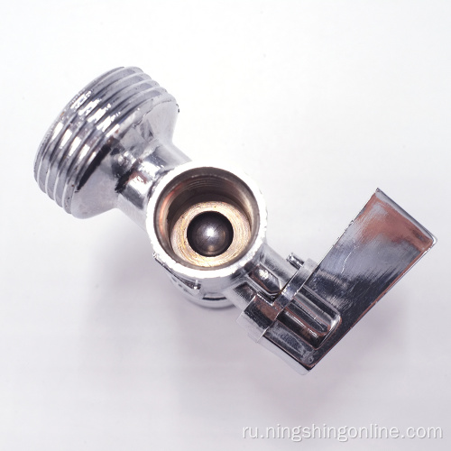 Хромированный латунный угловой клапан с фильтром